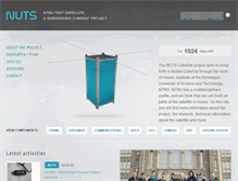 Tablet Screenshot of nuts.cubesat.no
